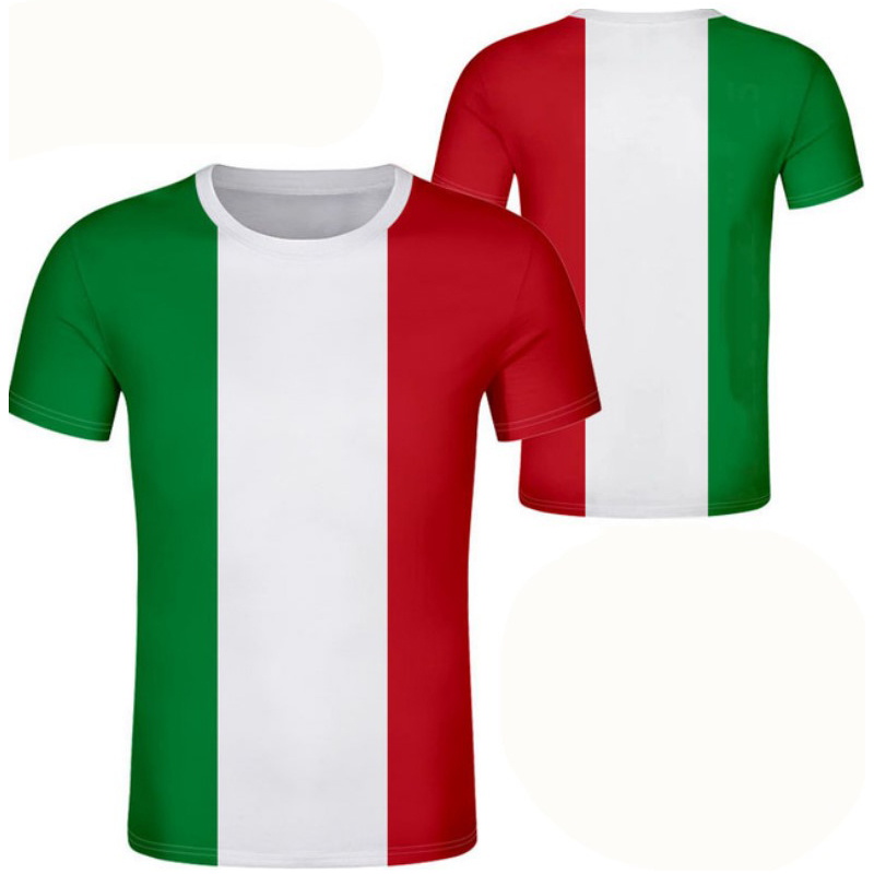Street Fashion Usa - Italien T-Shirts Italienische Flagge 3D Print