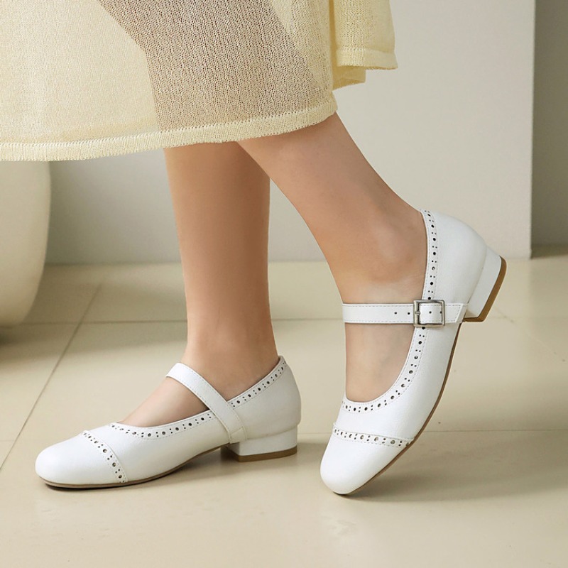 Street Fashion Shoes - 2026 Frühjahr/Sommer Mode Rosa Damen Rundkopf-Schuhe