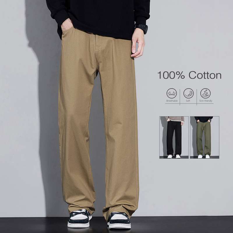 Street Fashion In Korea - 100% Baumwolle männer Baggy Breite bein