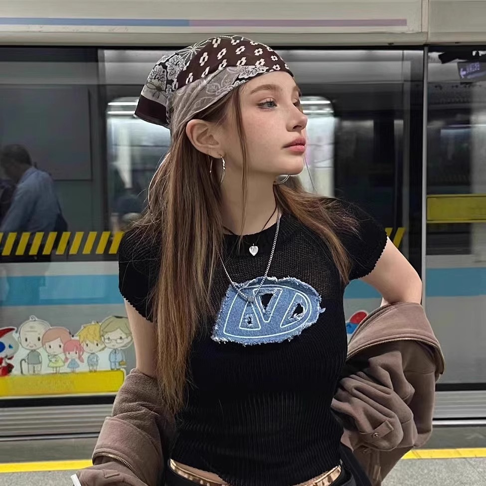 Street Fashion Girl - Retro Amerikanischer Stil Kopftuch Stirnband Dekoration