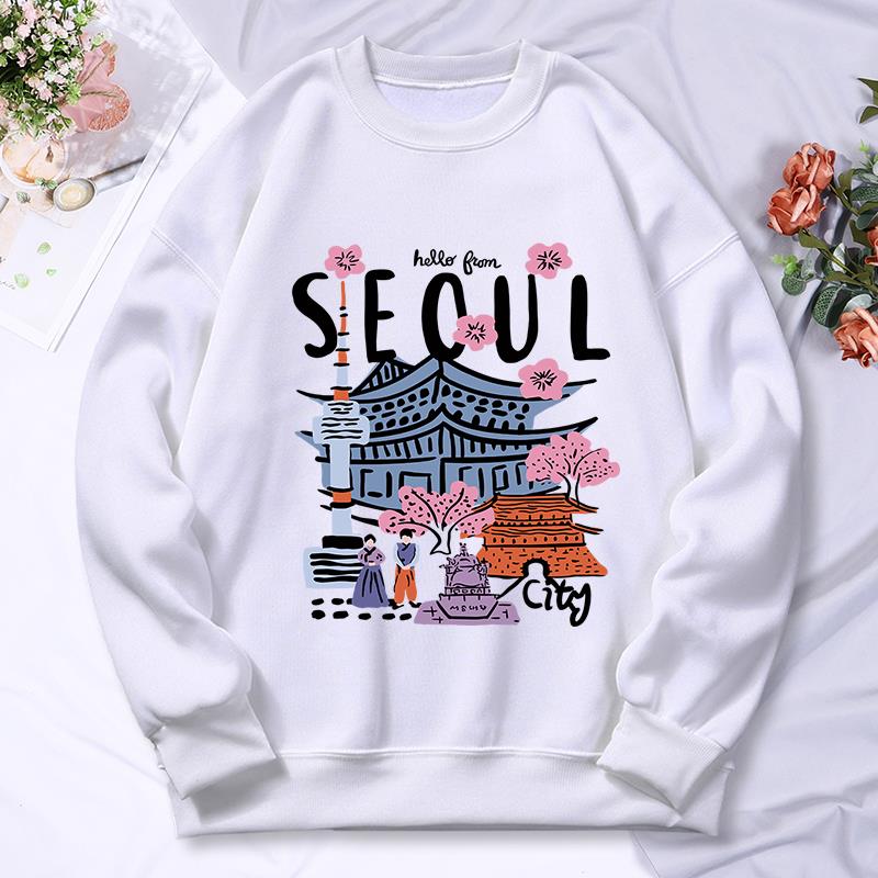 Street Fashion Of Seoul - Seoul Schöne Landschaft Druck Frauen Mit