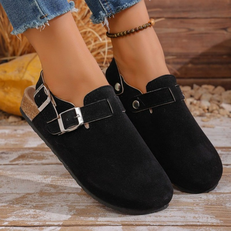 Street Fashion Lady - 2026 Crestar Damen Wildleder Mules mit