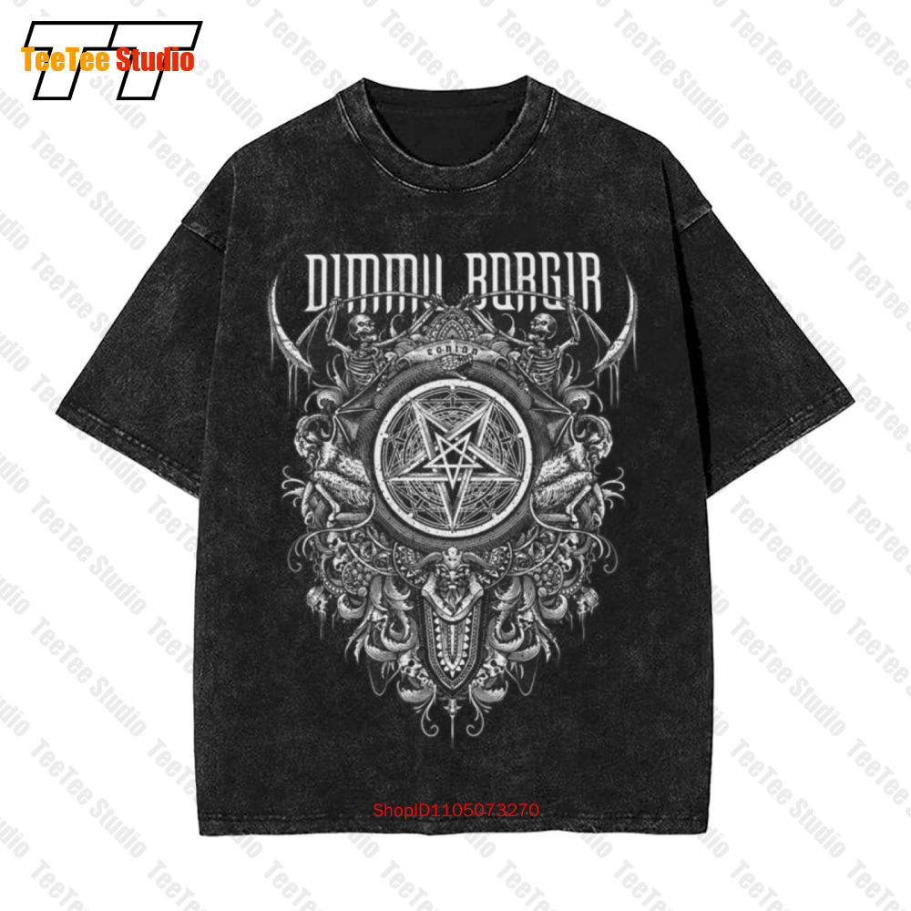Street Fashion Usa - Dimmu Borgir USA Vintage Übergroßes T-Shirt