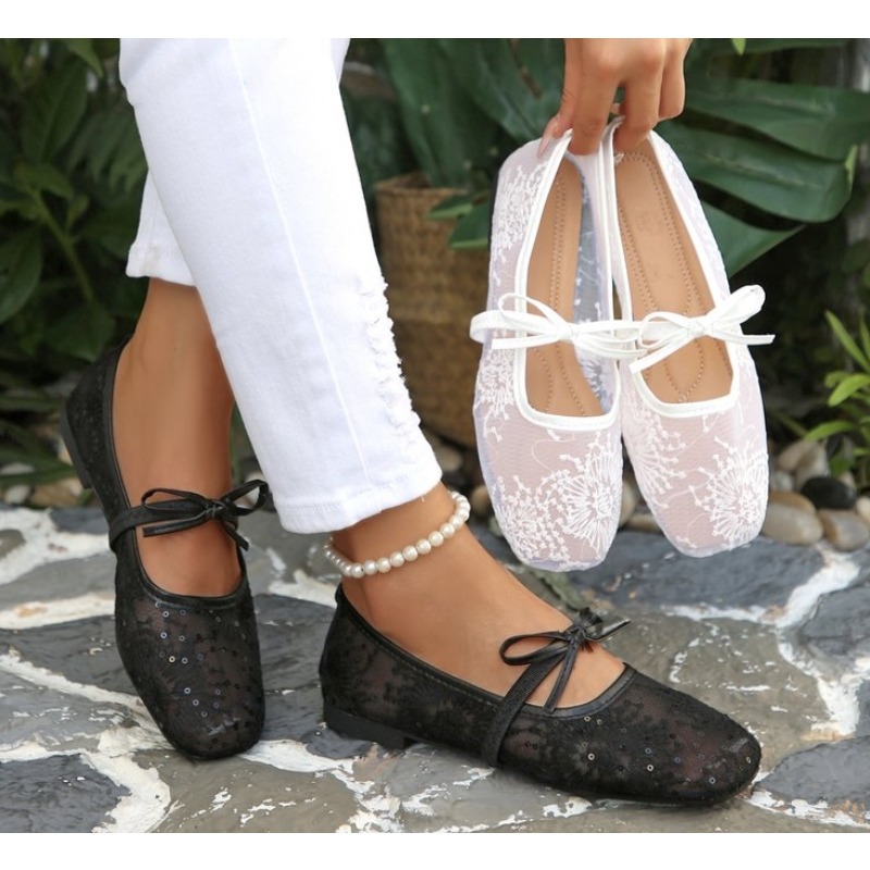 Street Fashion Rome - 2026 Frühling Spitzen-Mary-Jane-Schuhe für Damen Modische
