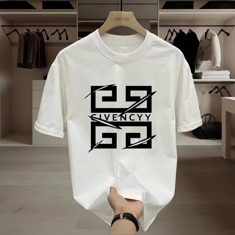 Street Fashion Logo Design - 2026 Herren GIVENCY Markenlogo bedrucktes T-Shirt