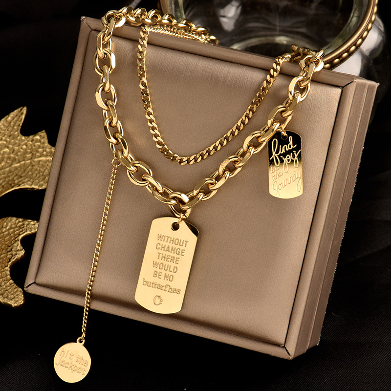 Fashion Street Singapore - Neuer Trend Titan Stahl Halsreif ins