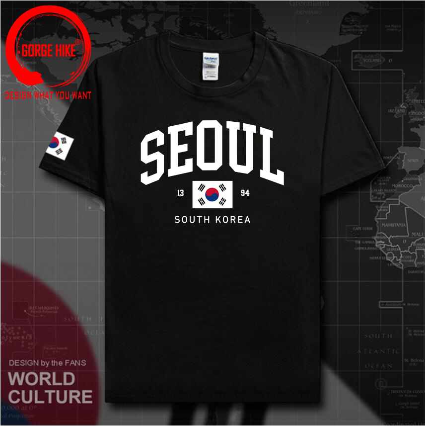Street Fashion Of Seoul - Seoul Südkoreanische Flagge Unisex T-Shirts Vintage