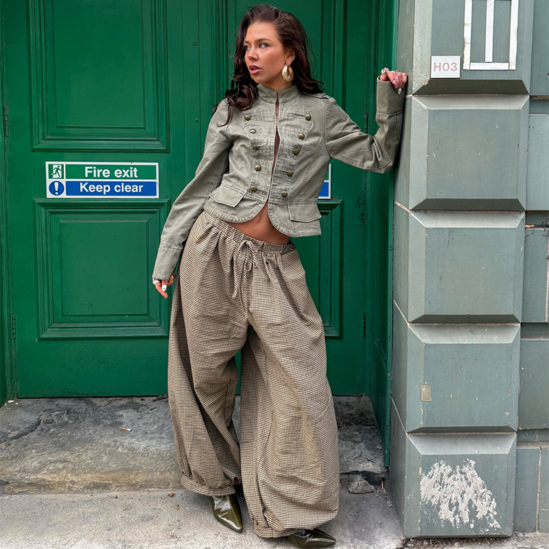 Vintage Solid Stehkragen-Jacke – Street Fashion Trends 2026 Bewertung und Preis