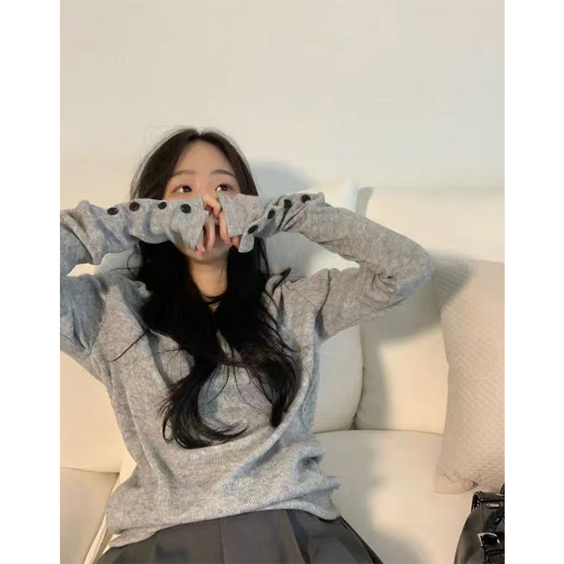 MEXZT Streetwear Grau Pullover – Street Fashion In Korea Bewertung und Preis