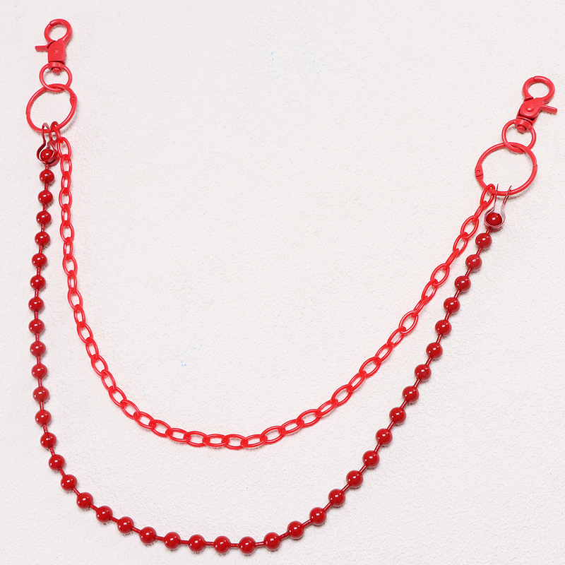 Leuchtend Rote Perlenbesetzte  – Street Fashion Girl Bewertung und Preis