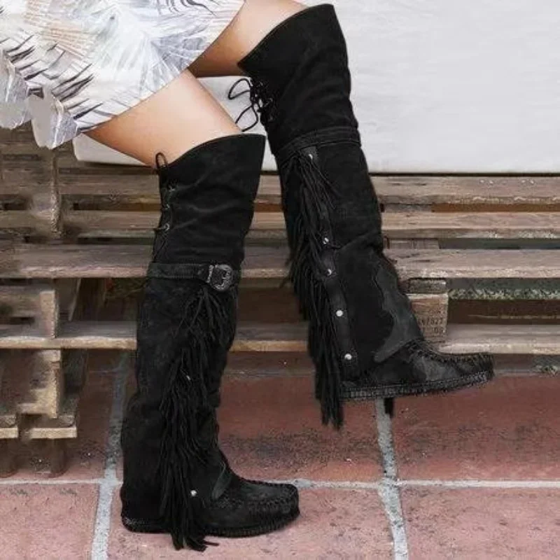 Mode Böhmen Knie-länge Frauen  – Street Fashion Girl Bewertung und Preis