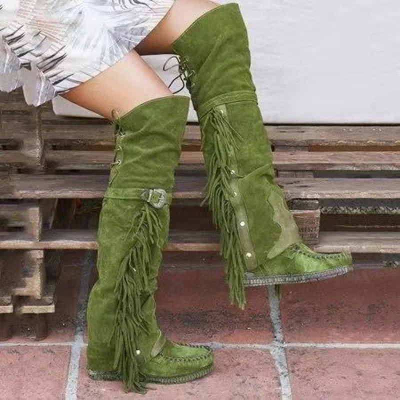 Mode Böhmen Knie-länge Frauen  – Street Fashion Girl Bewertung und Preis