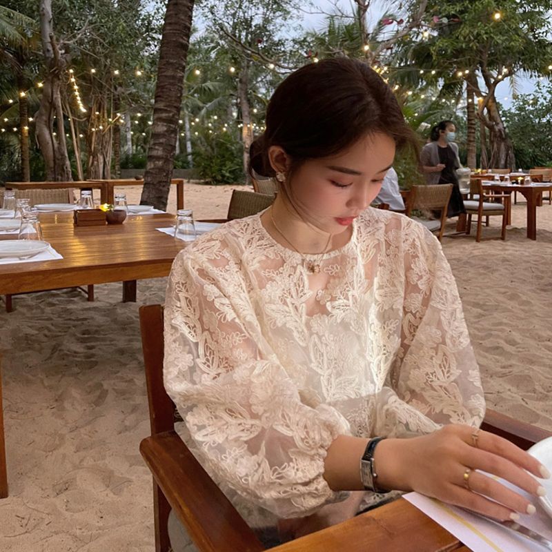 MEXZT Elegante Sheer Weiß Shir – Street Fashion In Korea Bewertung und Preis