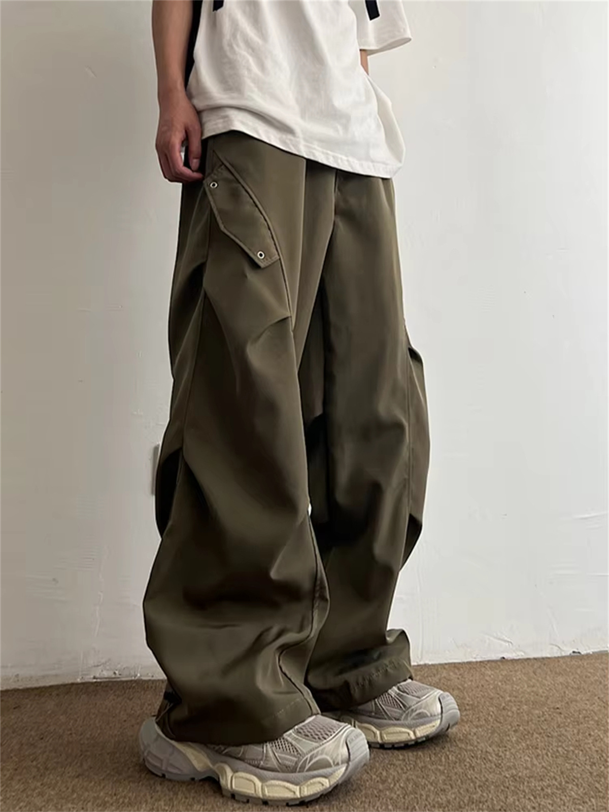Techwear Fallschirm-Cargohose  – Street Fashion In Korea Bewertung und Preis