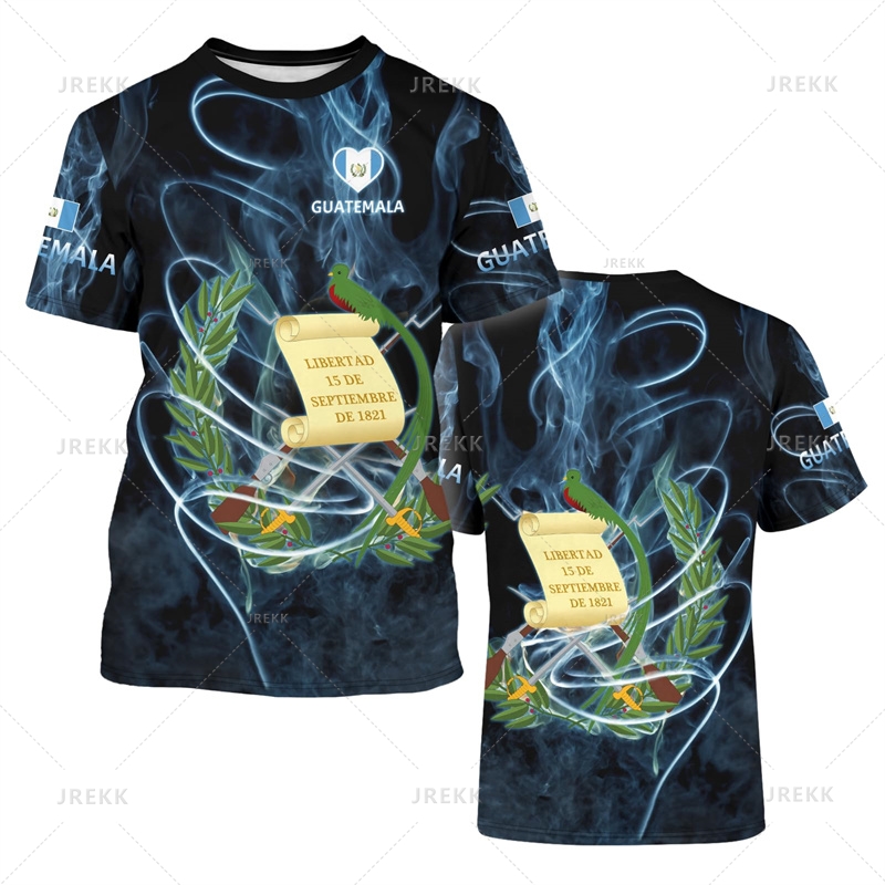 Guatemala Flagge Muster T-Shir – Street Fashion Usa Bewertung und Preis