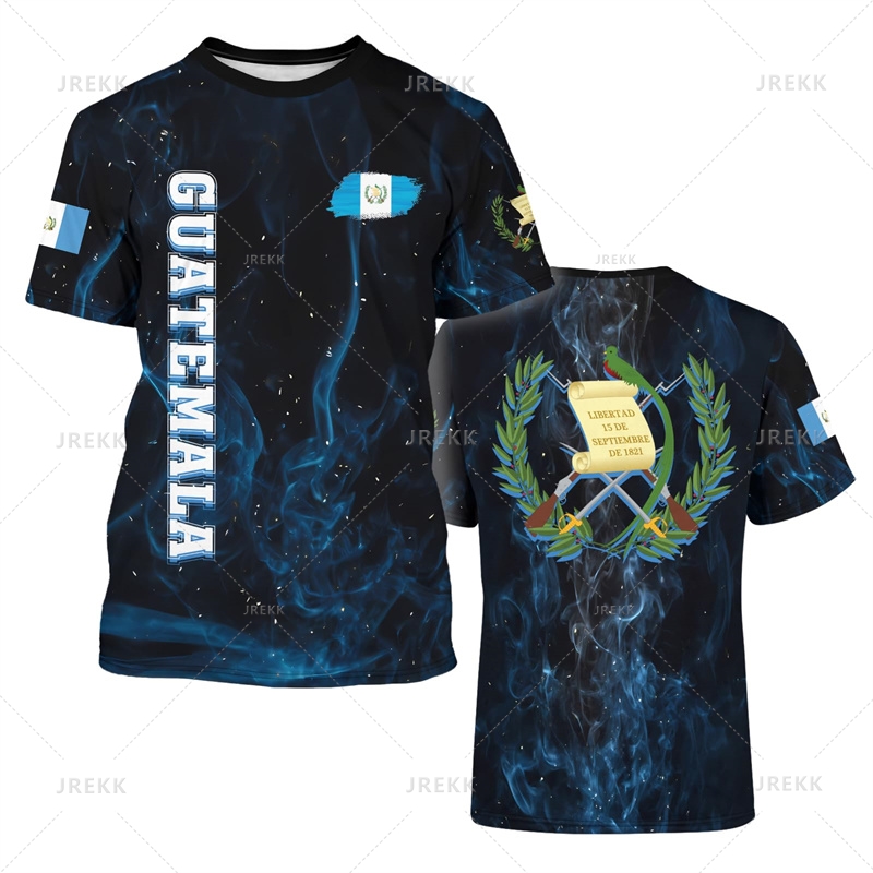 Guatemala Flagge Muster T-Shir – Street Fashion Usa Bewertung und Preis
