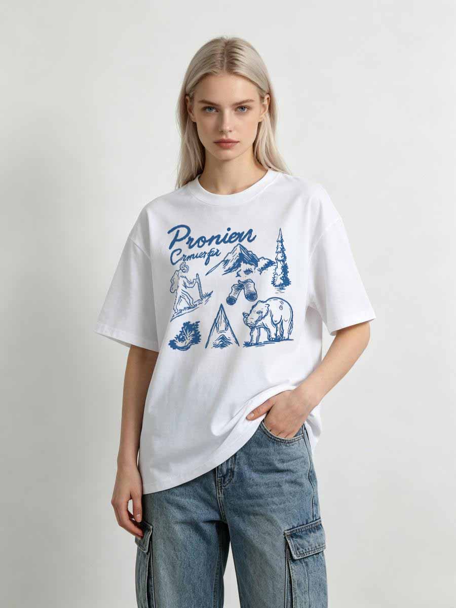 T-Shirts Land Free Damen Baumw – Street Fashion Usa Bewertung und Preis