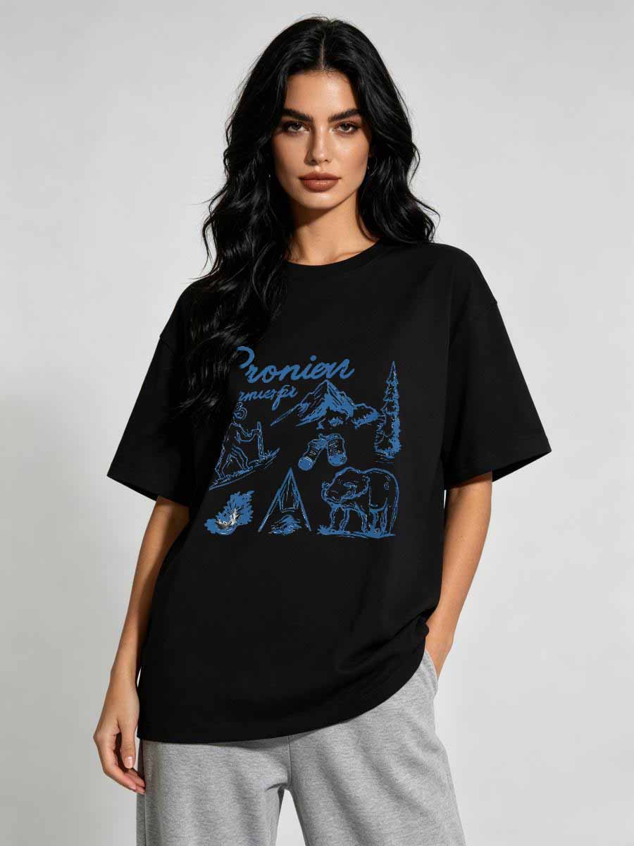 T-Shirts Land Free Damen Baumw – Street Fashion Usa Bewertung und Preis