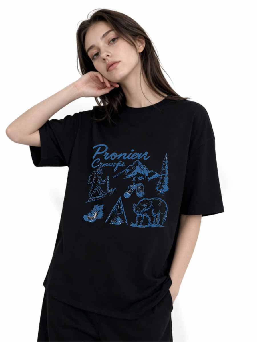 T-Shirts Land Free Damen Baumw – Street Fashion Usa Bewertung und Preis