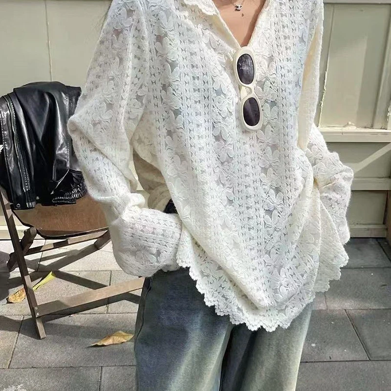 Y2K Spitze Mit Kapuze Shirts F – Street Fashion In Korea Bewertung und Preis