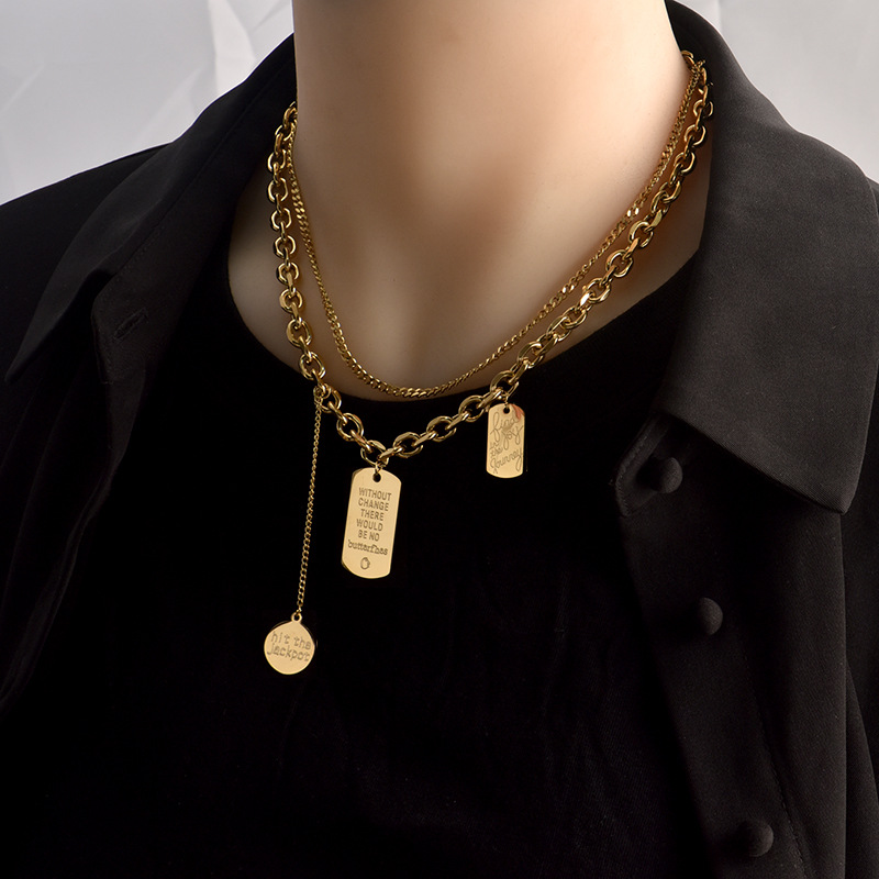 Neuer Trend Titan Stahl Halsre – Fashion Street Singapore Bewertung und Preis