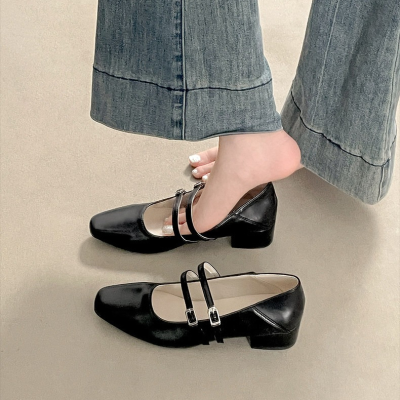 Silberne Mary-Jane-Schuhe für  – Street Fashion Lady Bewertung und Preis