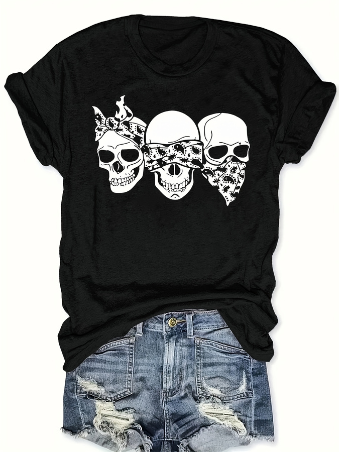 Happy Cartoon Skull T-Shirt, l – Street Fashion Trends 2026 Bewertung und Preis
