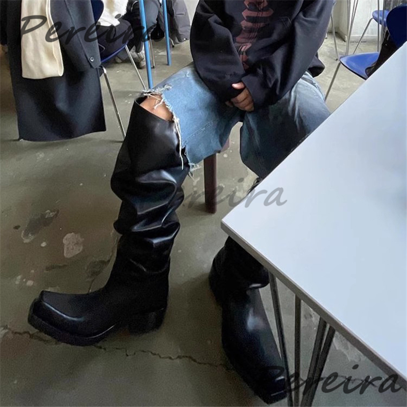 Overknee-Stiefel mit dicken So – Street Fashion Rome Bewertung und Preis