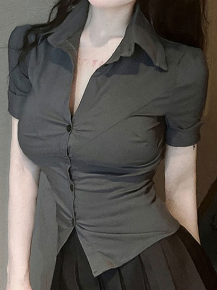 Mode Frau Bluse Elastische Dün – Street Fashion In Korea Bewertung und Preis