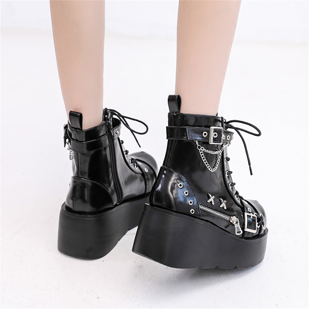 Marke Neue Damen Goth Plattfor – Street Fashion Girl Bewertung und Preis