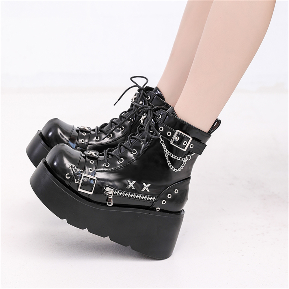 Marke Neue Damen Goth Plattfor – Street Fashion Girl Bewertung und Preis